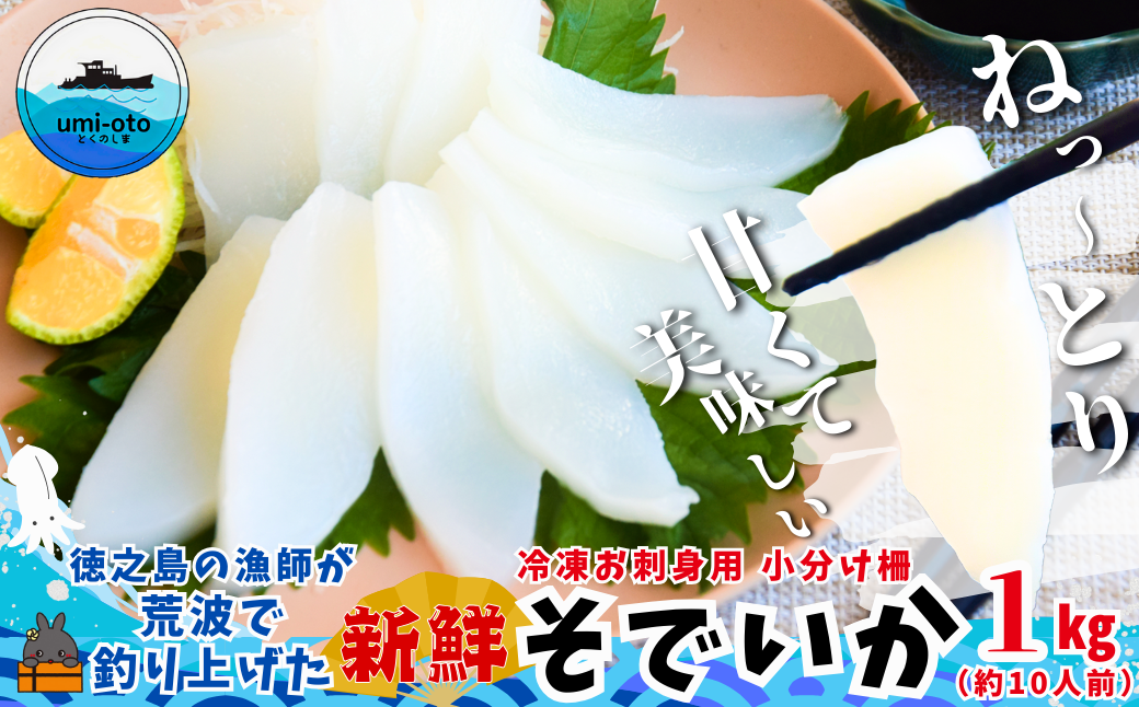徳之島の漁師が荒波で釣り上げた新鮮な「そでいか」を全国にお届けします！
