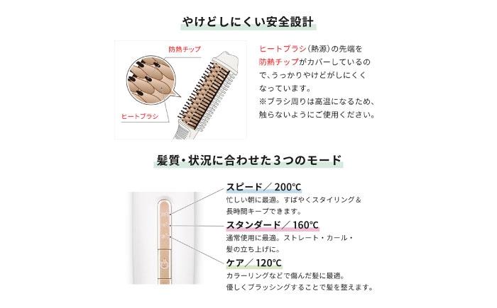ヘアブラシアイロン ヘアブラシ ヘアアイロン ストレート ヒートブラシ ブラシアイロン カール コンパクト 軽量 海外対応 人気