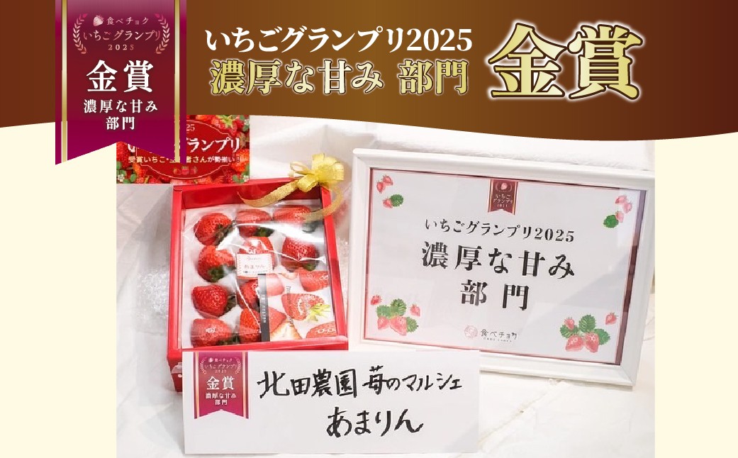 いちご あまりん 1箱 贈答用 食べチョクいちごグランプリ2025金賞受賞 | あまりん いちご イチゴ 苺 ストロベリー