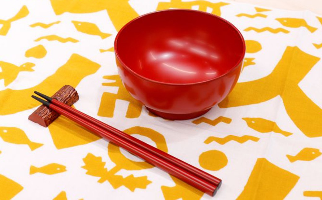 【滴生舎】浄法寺漆器 こども椀と箸のセット 漆 漆器 岩手県 二戸市