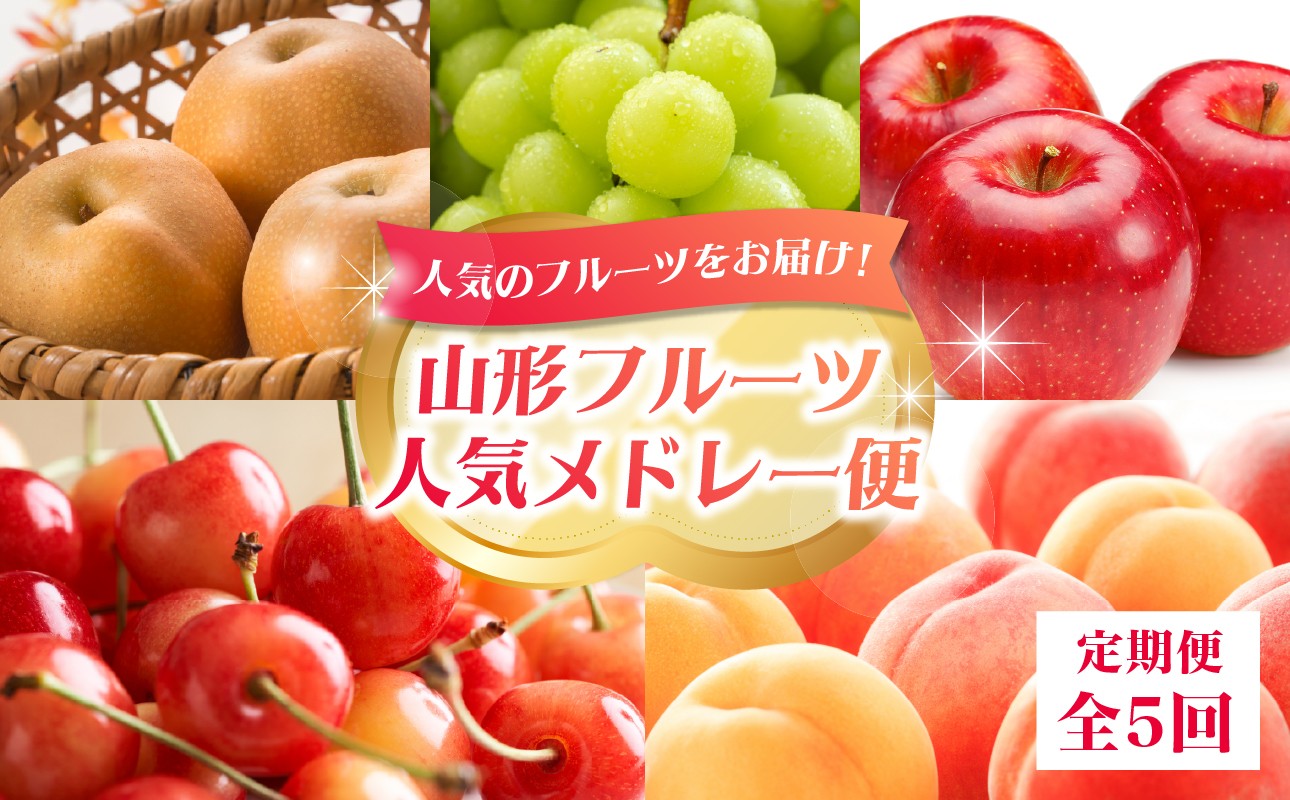山形フルーツ人気メドレー便【定期便全5回】 【060-T11】