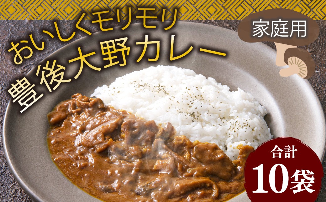 おいしくモリモリ豊後大野カレー家庭用 10袋 計1.8kg