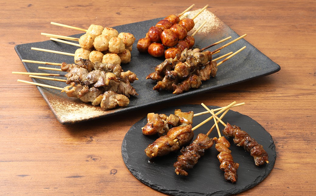 鳥文 炭火焼き鳥 串セット （三重県産鳥文特製） 25本