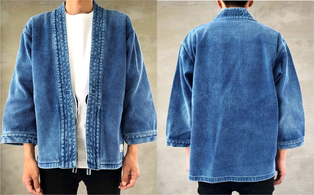 BLUE SAKURA刺し子着物ジャケット（長袖）DNTSW03LID