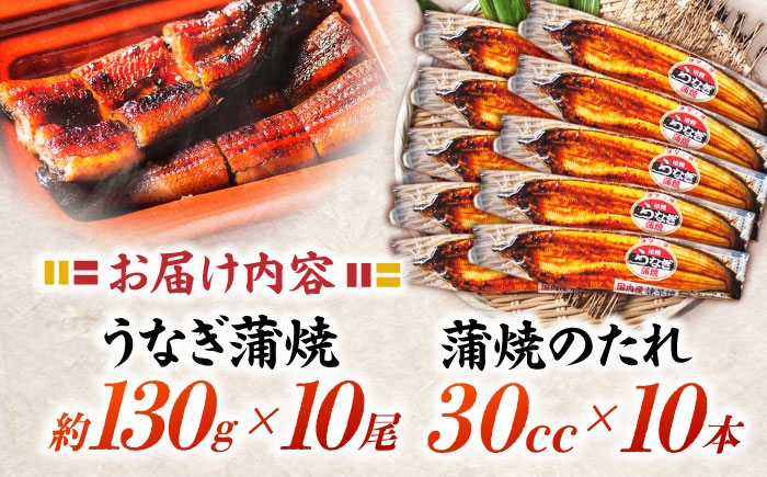 うなぎ蒲焼10尾 うなぎ ウナギ 鰻 蒲焼き 蒲焼 かばやき 国産 冷凍 小分け うな重 うな丼 ひつまぶし