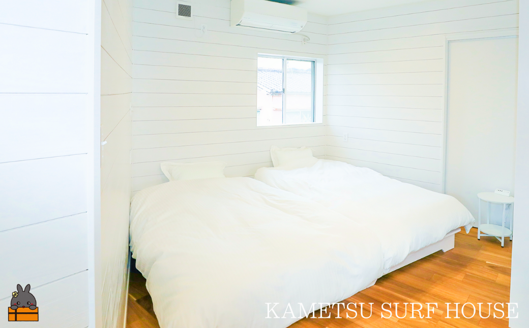 1日の疲れを癒す、快適なベッドルーム。