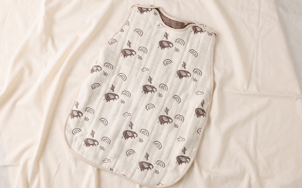 6重ガーゼ織スリーパー×1枚 （ベージュ）