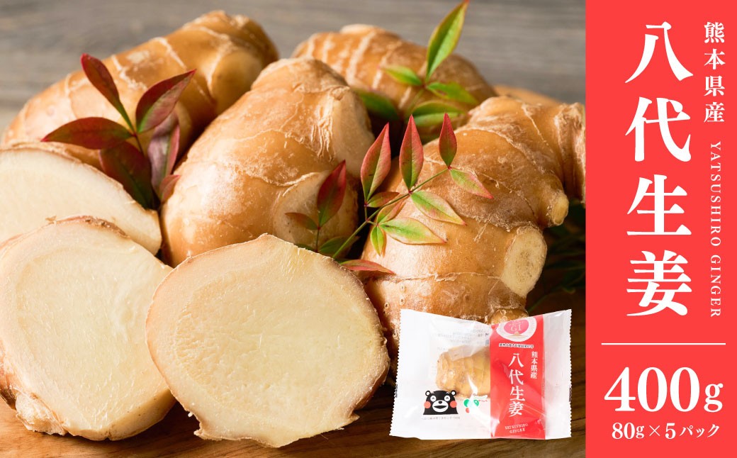 八代生姜80g×5パック 合計400g