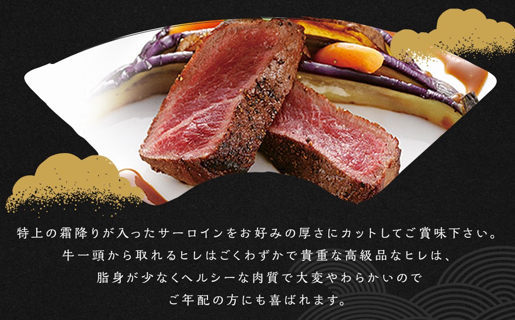 出島ばらいろ 特上 サーロイン 約400g～約500g ヒレステーキ約120g×2 ／ 長崎和牛 和牛 国産 お肉 肉 牛肉