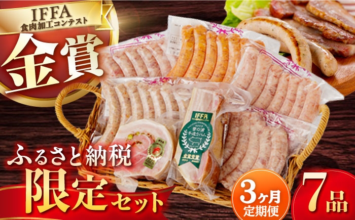 ベーコン ブロック ソーセージ ウインナー 冷凍 ふるさと納税 限定 セット 定期便 定期 毎月