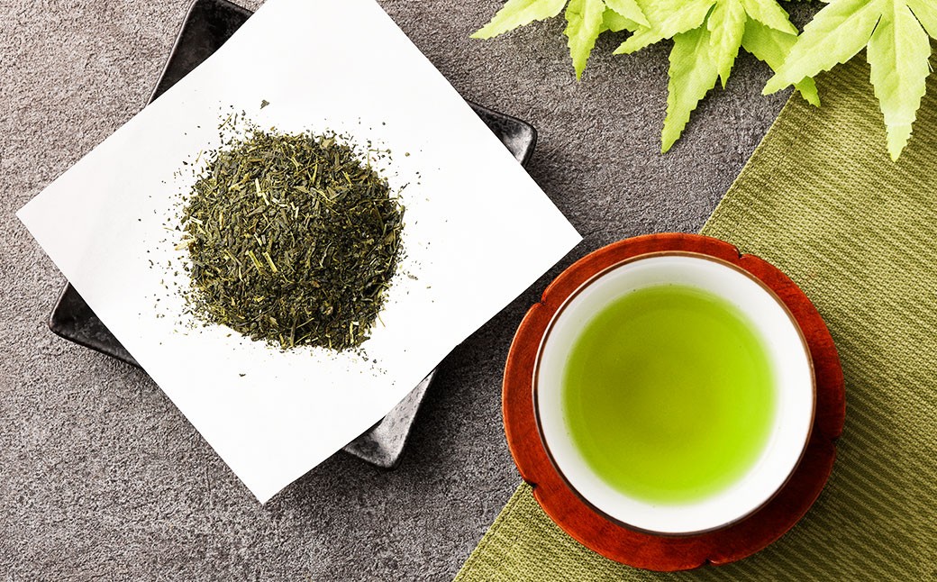 かやまえん 深蒸し茶 若みどり 1kg （100g×10袋）