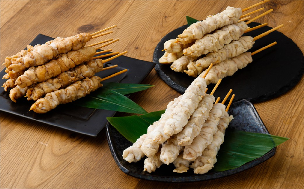 とり皮ぐる巻き3種セット