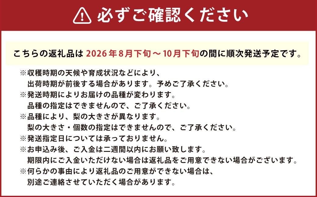 大分県九重町産 梨詰め合わせ 約5kg