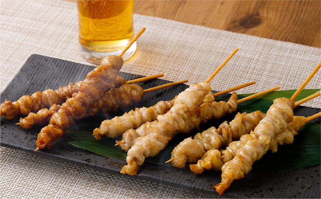 とり皮ぐる巻き3種セット（たまり・塩・スモーク）各30本セット