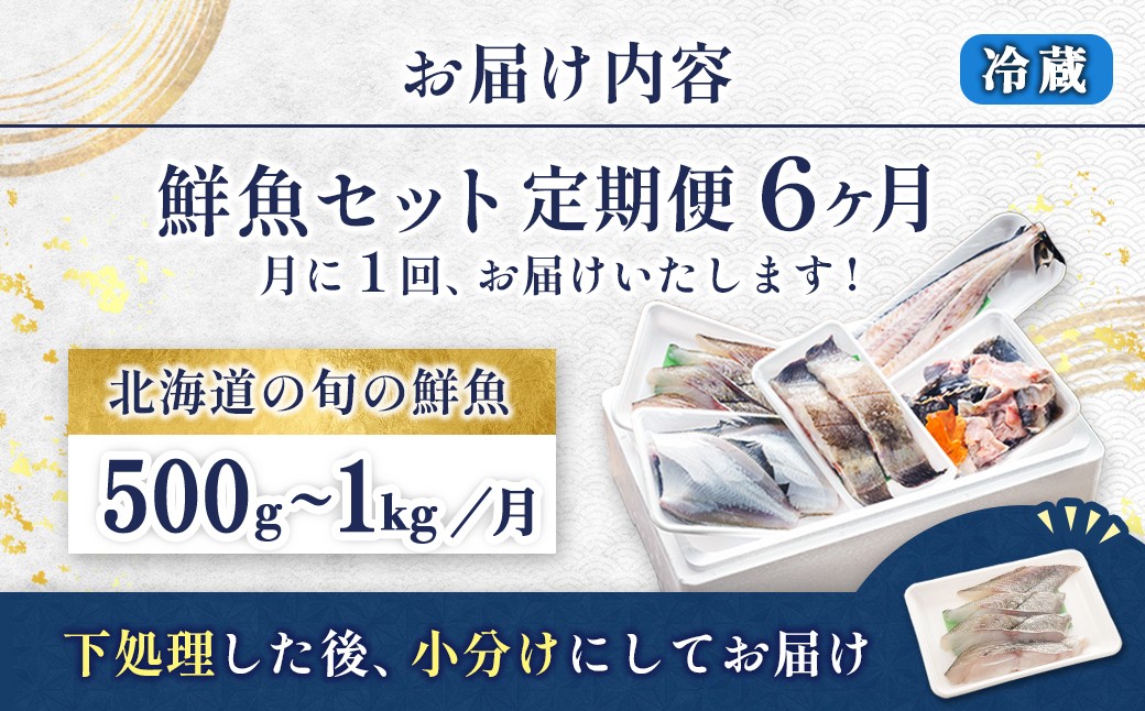 目利きプロが厳選した北海道産の天然旬鮮魚介セット