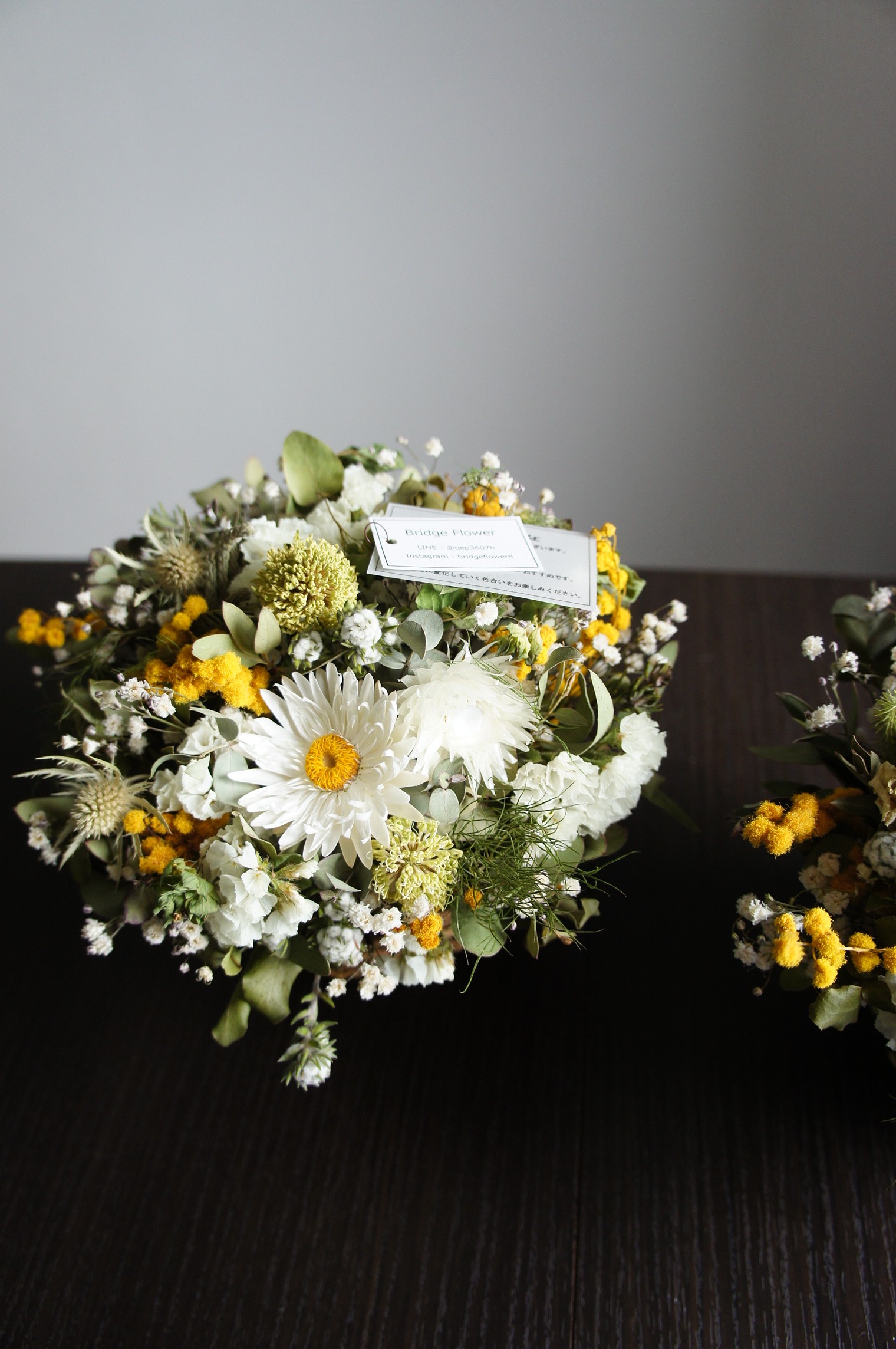 季節のドライフラワーアレンジメン