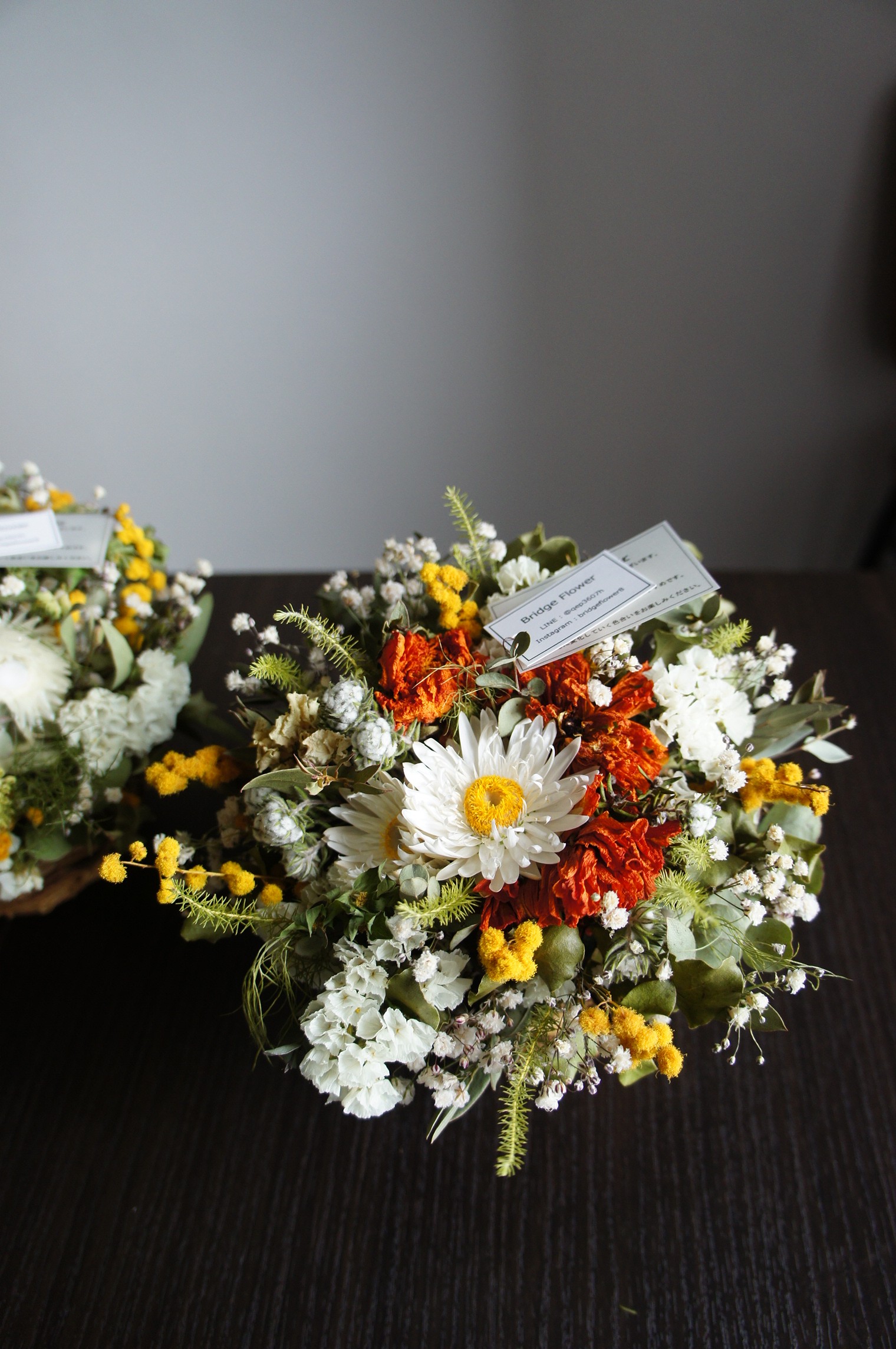 季節のドライフラワーアレンジメン