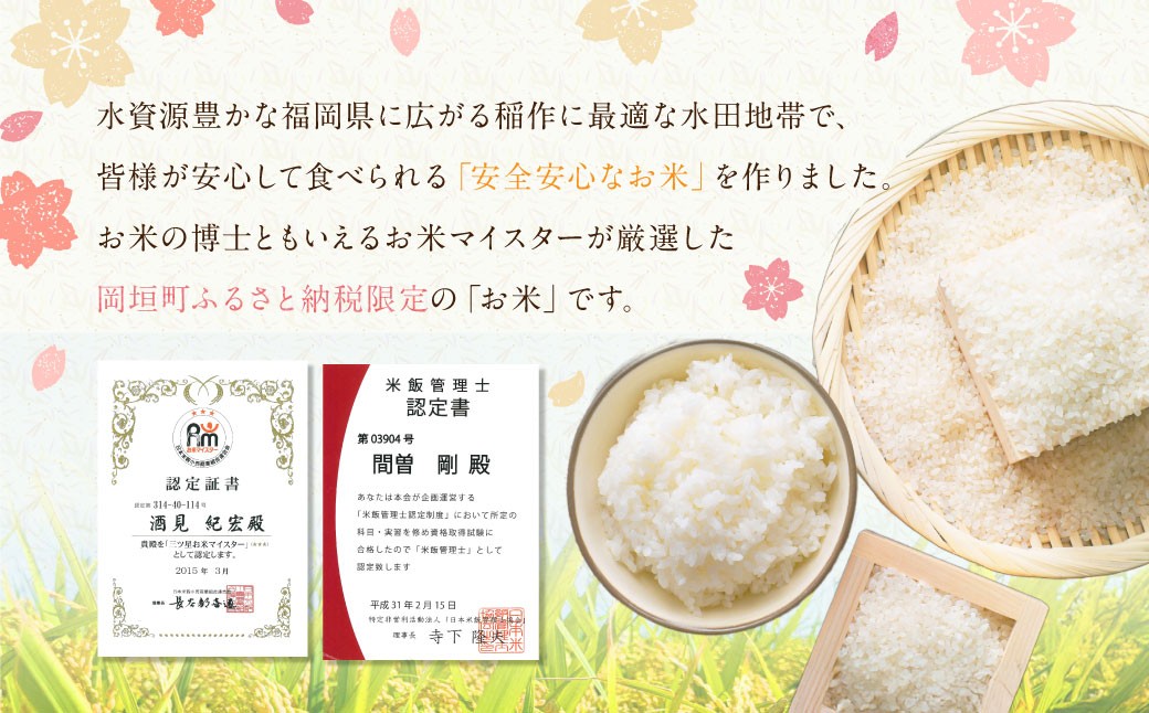 【3ヶ月定期便】福岡県産つやさくら 10kg