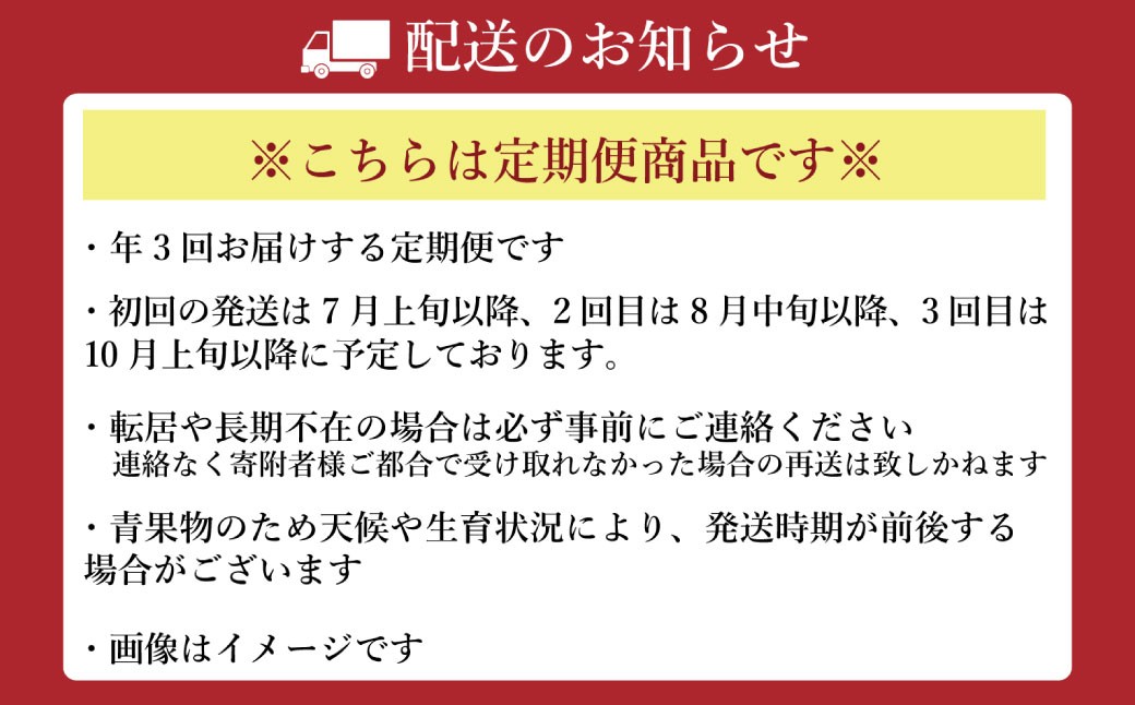 【2026年7月上旬発送開始】【年3回定期便】熊本おすすめフルーツ定期便C（マンゴー＆巨峰・シャインマスカット・メロン）