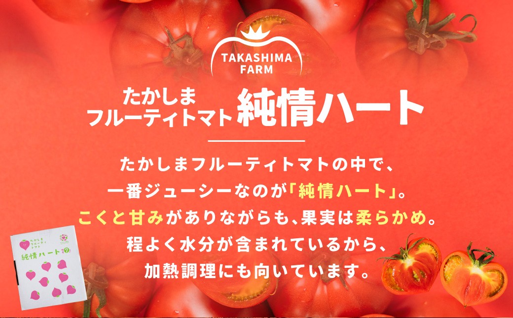 糖度7度以上 たかしまフルーティトマト 純情ハート 約1kg