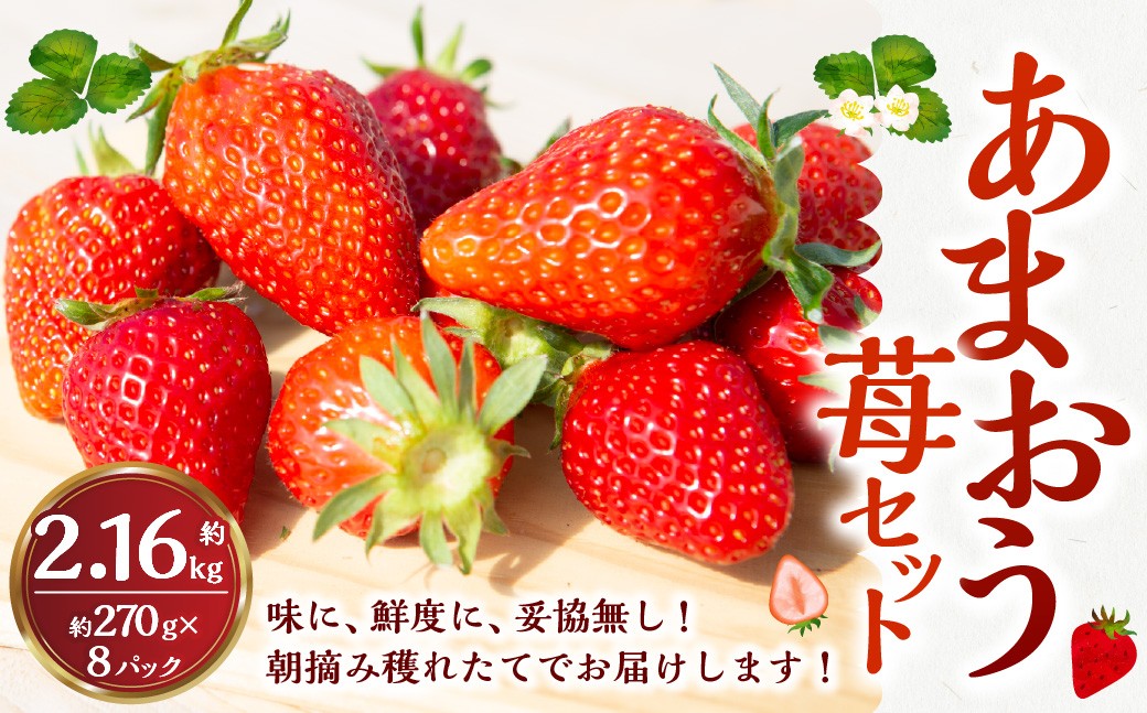 よかもんいちご あまおう苺セット 8パック