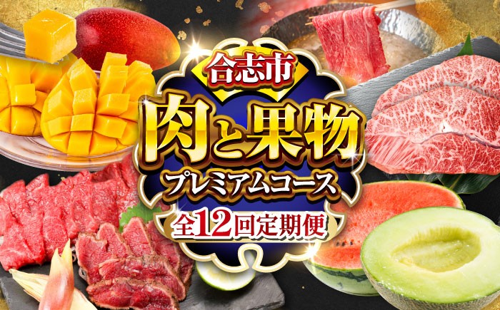 全12回 合志市肉と果物定期便プレミアムコース