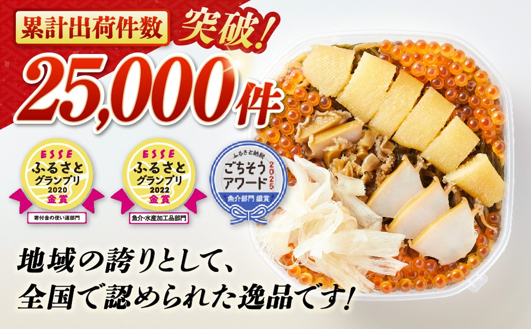 国産のいくら、あわび、いか、こんぶなど素材の味を感じていただけるよう味付けの見直しをしました！