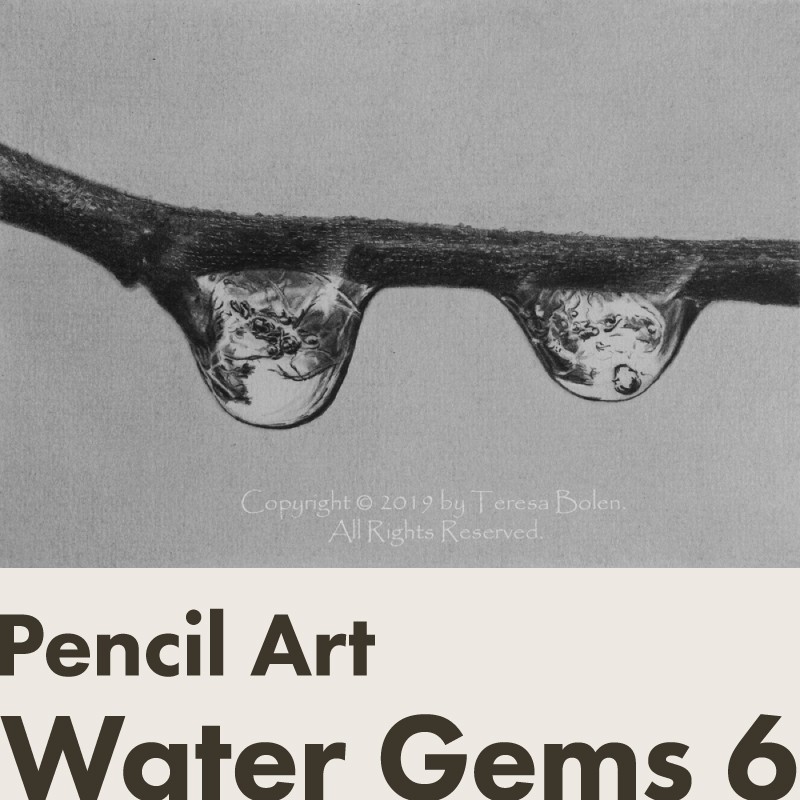 鉛筆画 Water Gems 6
