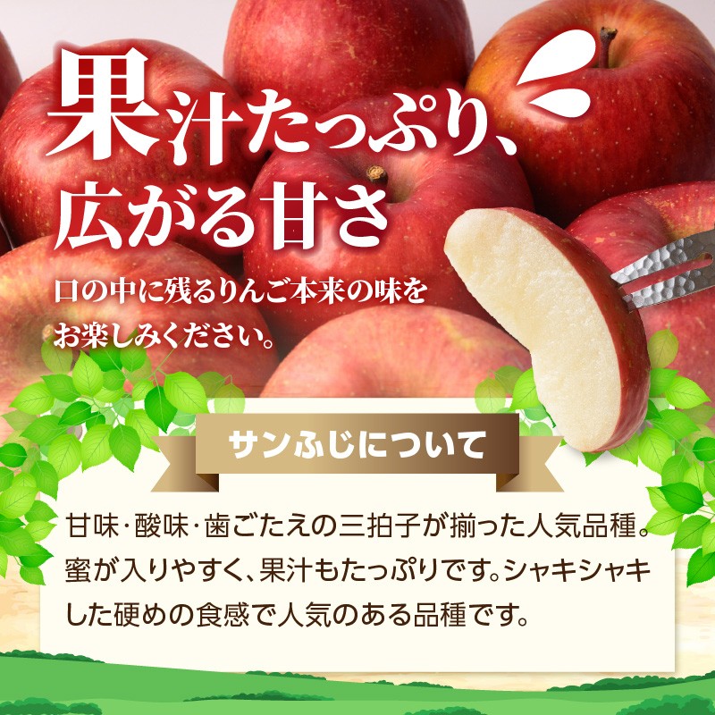 《先行受付》特別栽培 訳あり 家庭用サンふじ約10kg 【2026年12月中旬～順次発送予定】