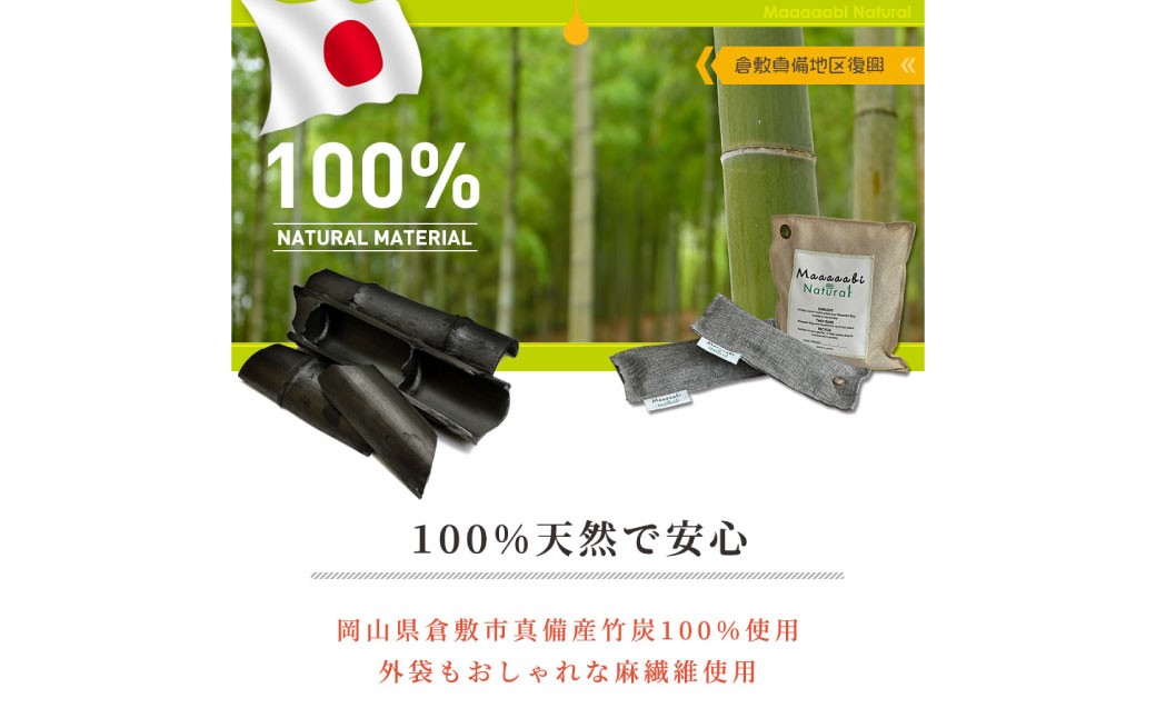 竹炭消臭剤 大きなお部屋＋シューズ（靴箱消臭用）セット
