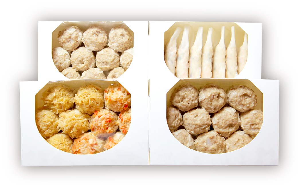工場直送！特製焼売・海老棒餃子セット 4種 計38個