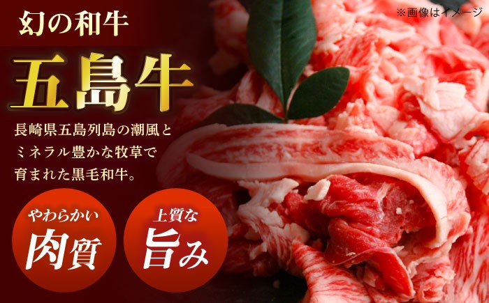 【全6回定期便】五島牛 バラ 小間切れ 1.6kg / 長崎和牛 牛肉 小分け ギフト