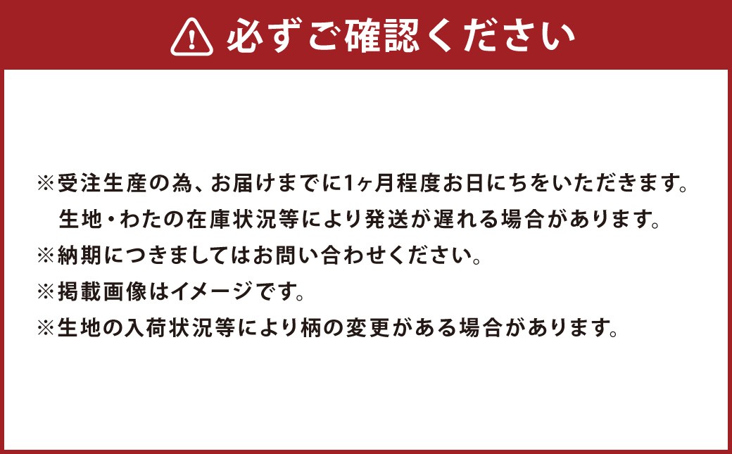 【手づくり】エジプト綿 掛けふとん