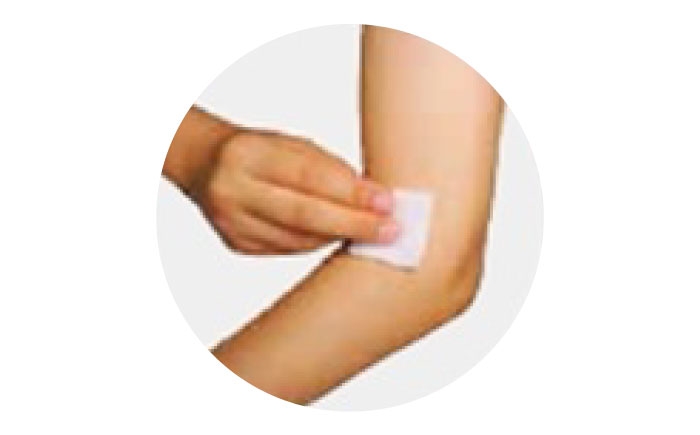 指定医薬部外品の高品質な皮膚消毒綿です。