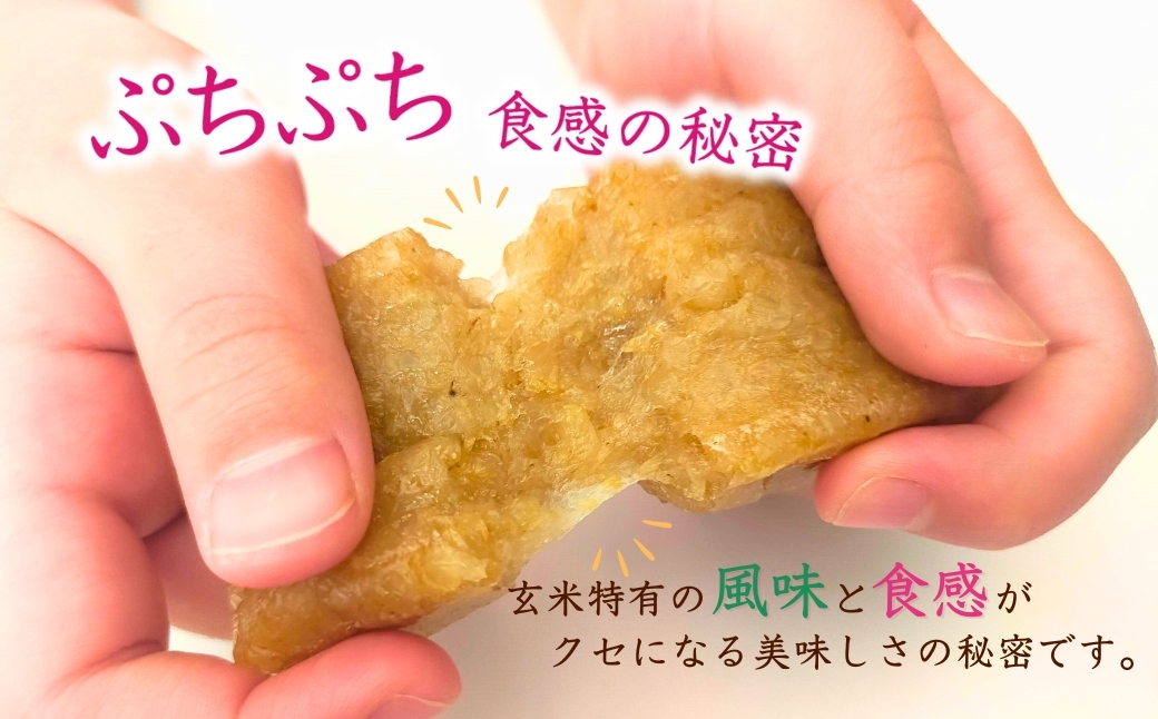 ぷちぷち食感がたまらない「発芽玄米餅」　8袋