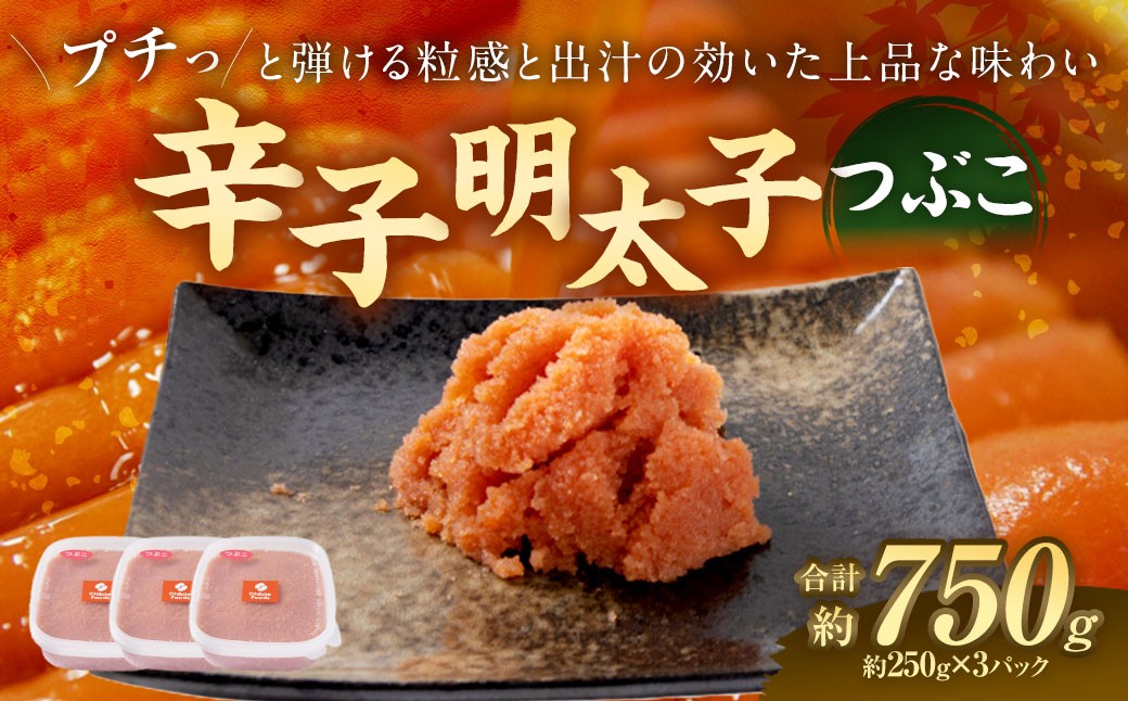 辛子明太子 つぶこ 250g×3