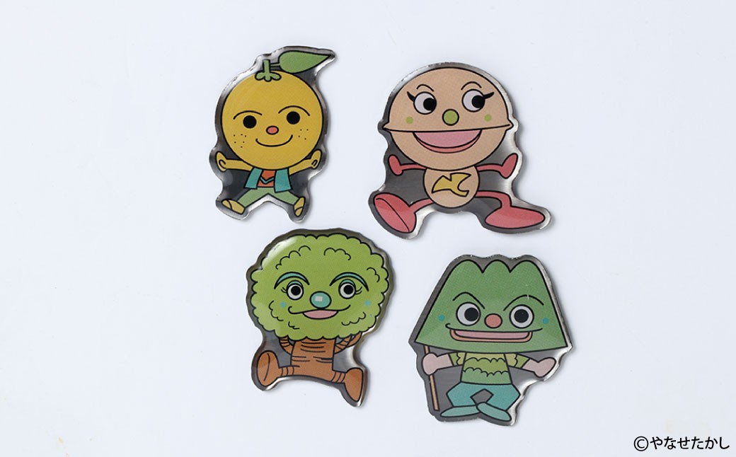 香美市イメージキャラクターピンバッジ 物部町4種セット