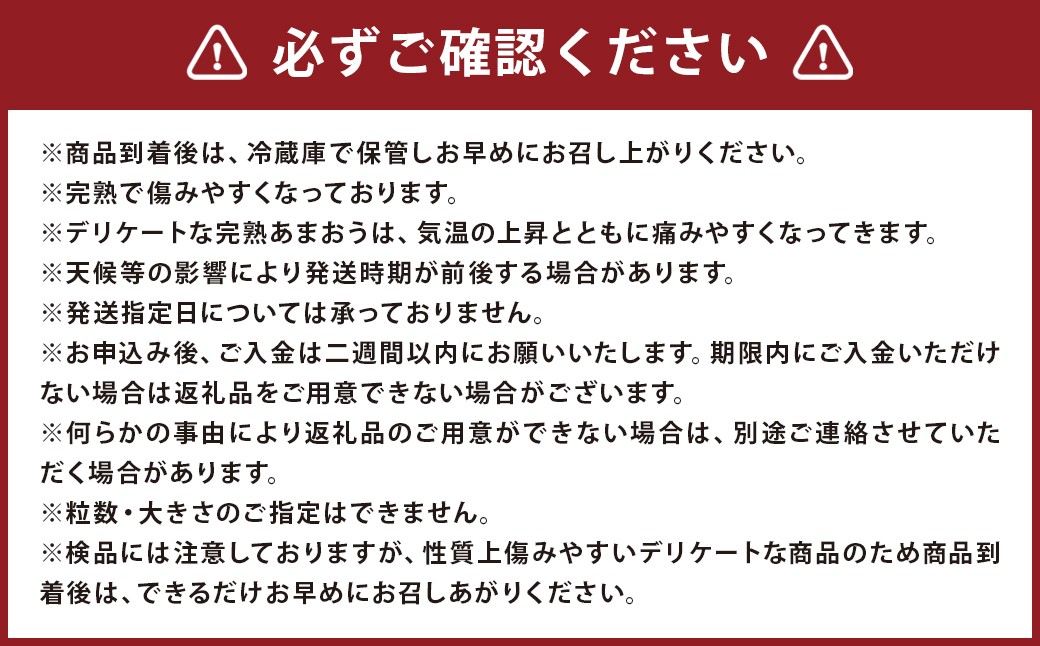 完熟あまおう（大粒サイズ）275g×4パック【2026年1月上旬から3月下旬頃発送予定】