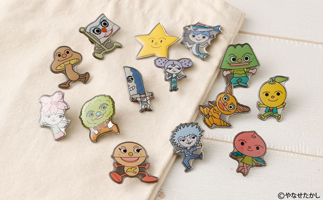 香美市キャラクターピンバッジ（コンプリートセット）