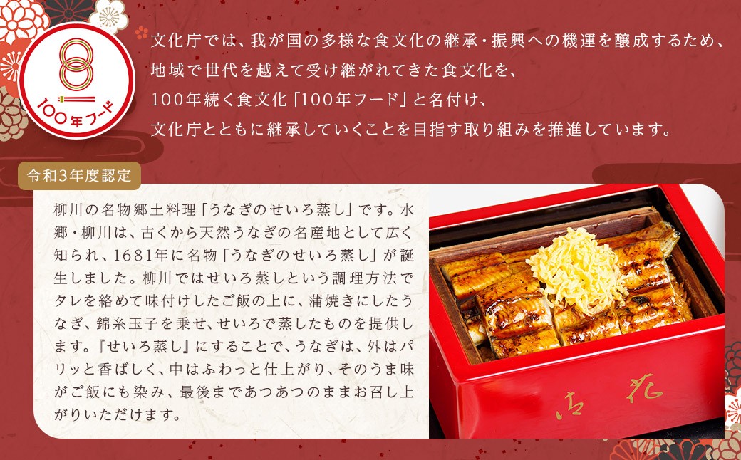 うなぎのせいろ蒸し 2食セット ご飯付