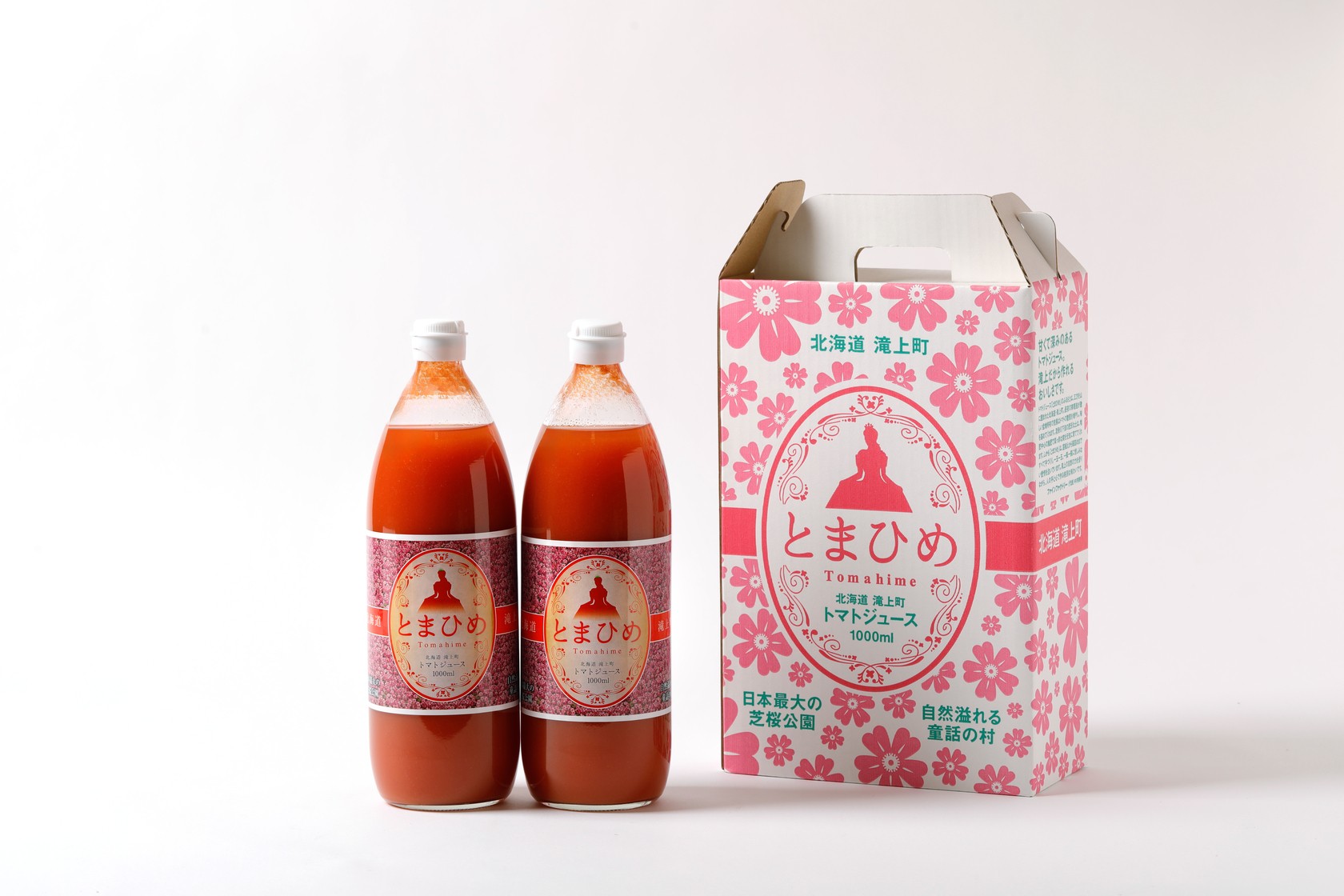たきのうえ産トマトジュース「とまひめ」1,000ml×２本