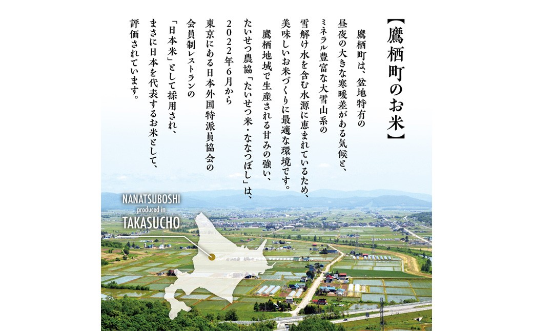 【3ヶ月定期便】 【令和7年産】 ななつぼし （白米） 5kg