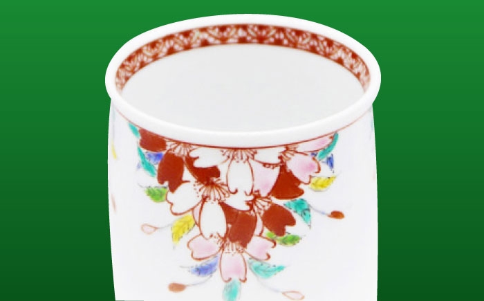 【山口政勝工房】さくら絵 湯呑 大 [UBW010] 焼き物 やきもの カップ 湯呑み