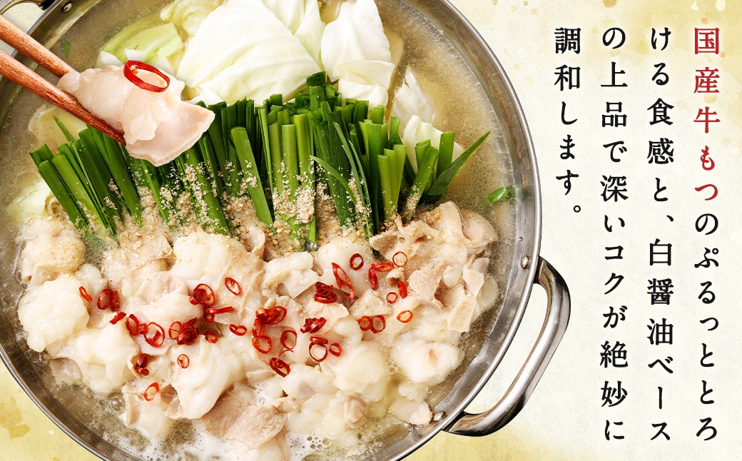 ダルム屋名物【国産】塩モツ鍋 15人前（3人前×5）