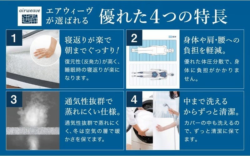 エアウィーヴ ベッドマットレス S01 シングル