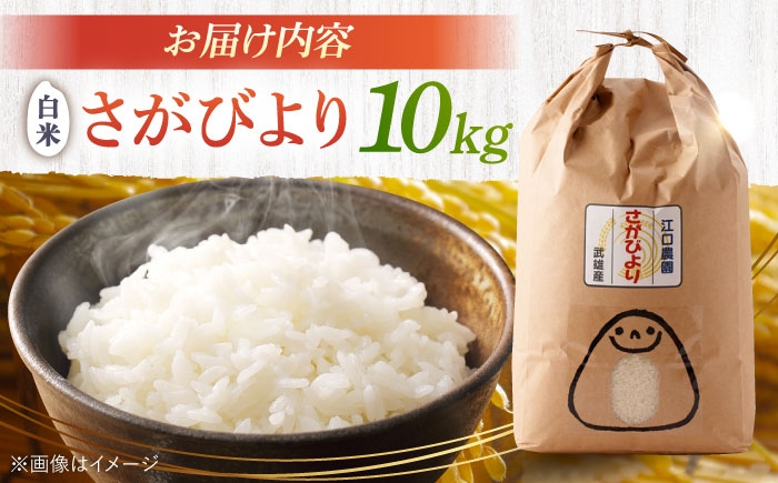 さがびより 白米 10kg 配送前精米 /江口農園 [UBF004] 白米 米 お米 精米
