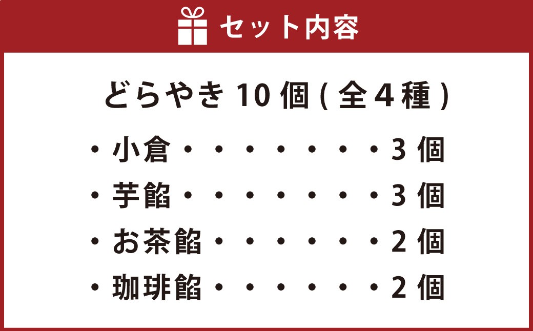 米粉 使用！リリカナ どら焼き 人気 詰め合わせ 10個入り（全4種）