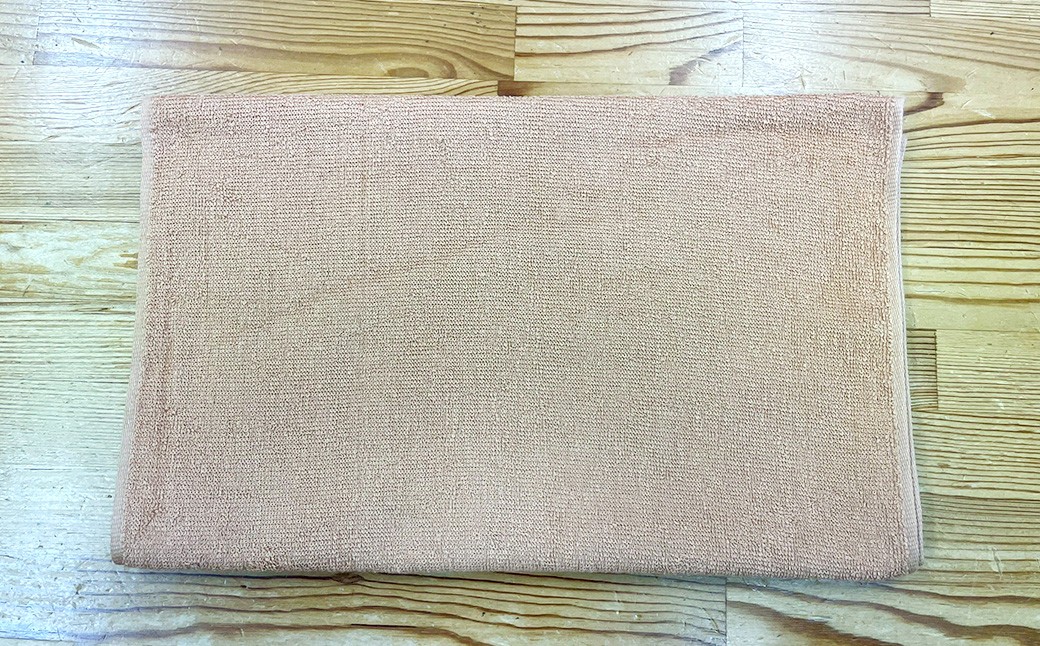 220匁 ヒノキ抗菌防臭加工タオル ショートパイル（ベージュ） 