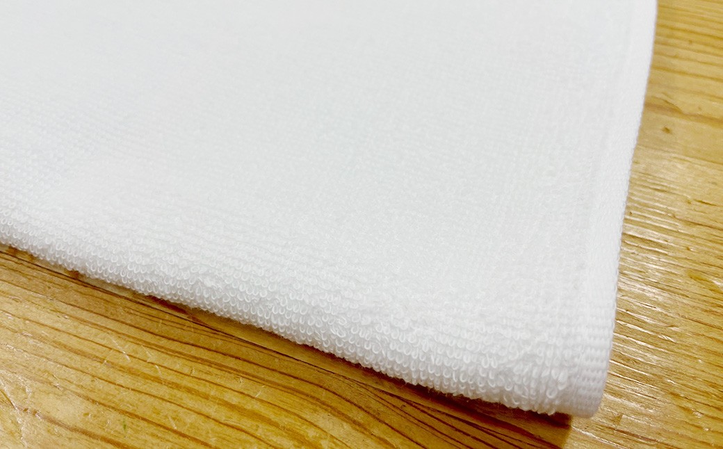 220匁 ヒノキ抗菌防臭加工タオル ショートパイル（ホワイト） 