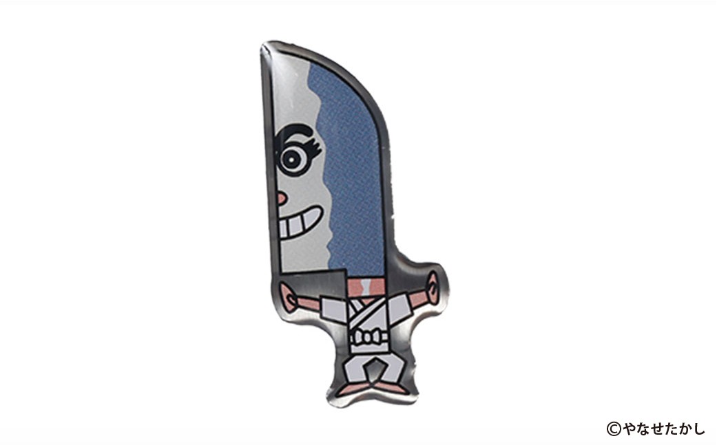 香美市イメージキャラクターピンバッジ（土佐打刃物タンちゃん）